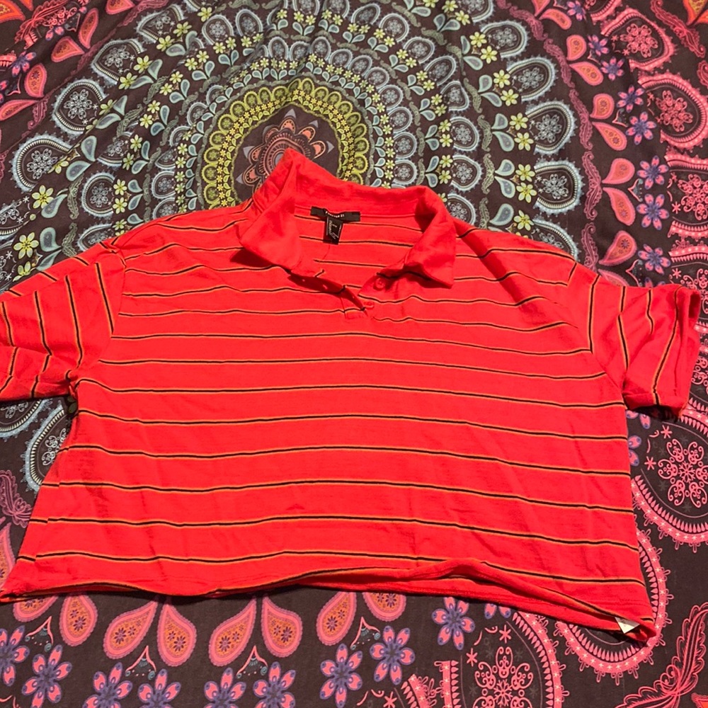 Red Forever 21 Crop Top